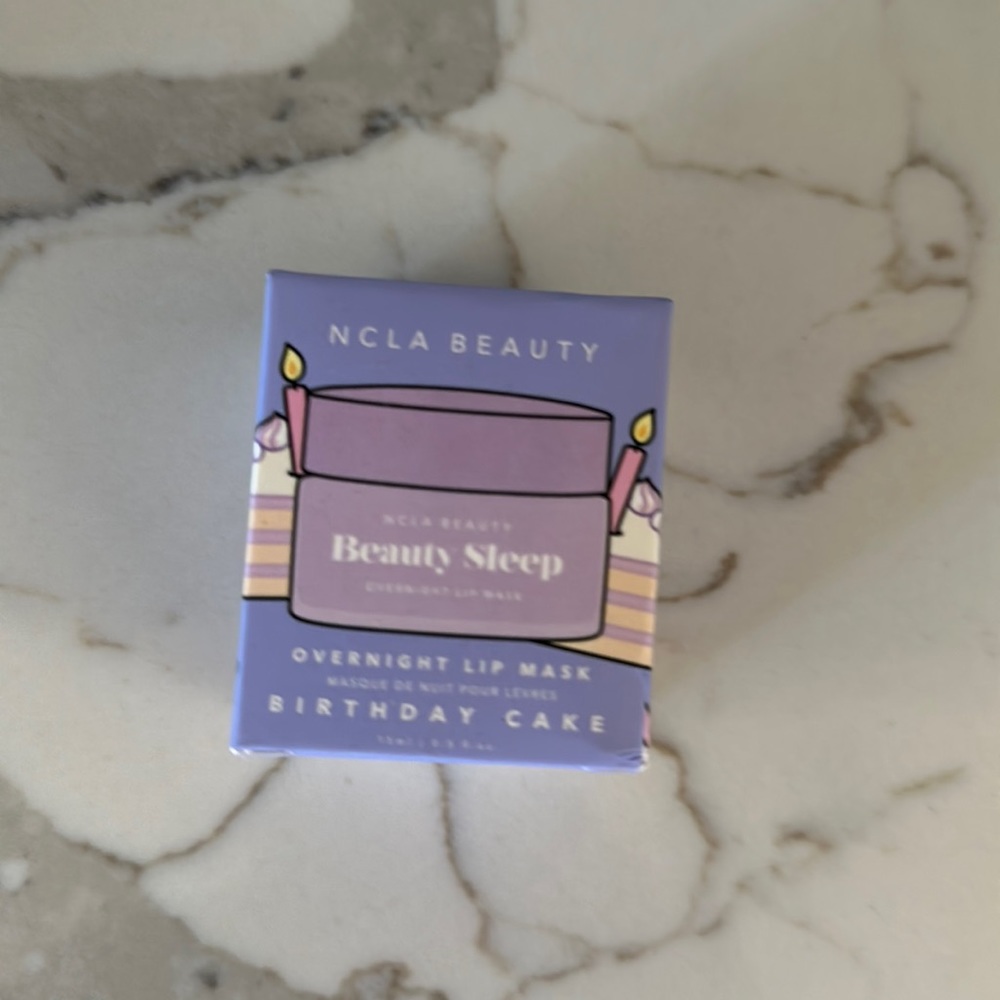 NCLA Beauty Overnight Lip Mask, “Birthday Cake,” flavor